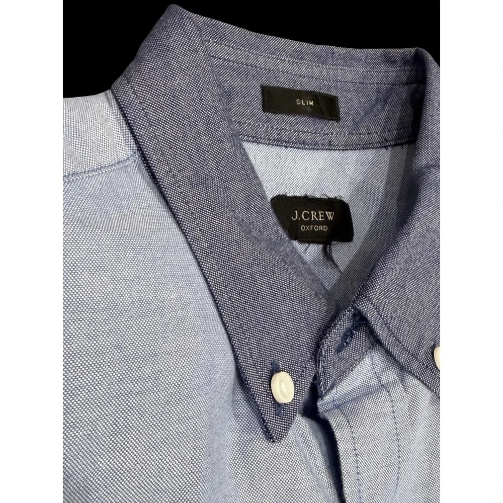 J. Crew Men's Oxford Shirt Blue Button Up Slim Fit BOGO  Lot Preppy Smart Casual
